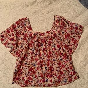 Lucky Brand floral top.